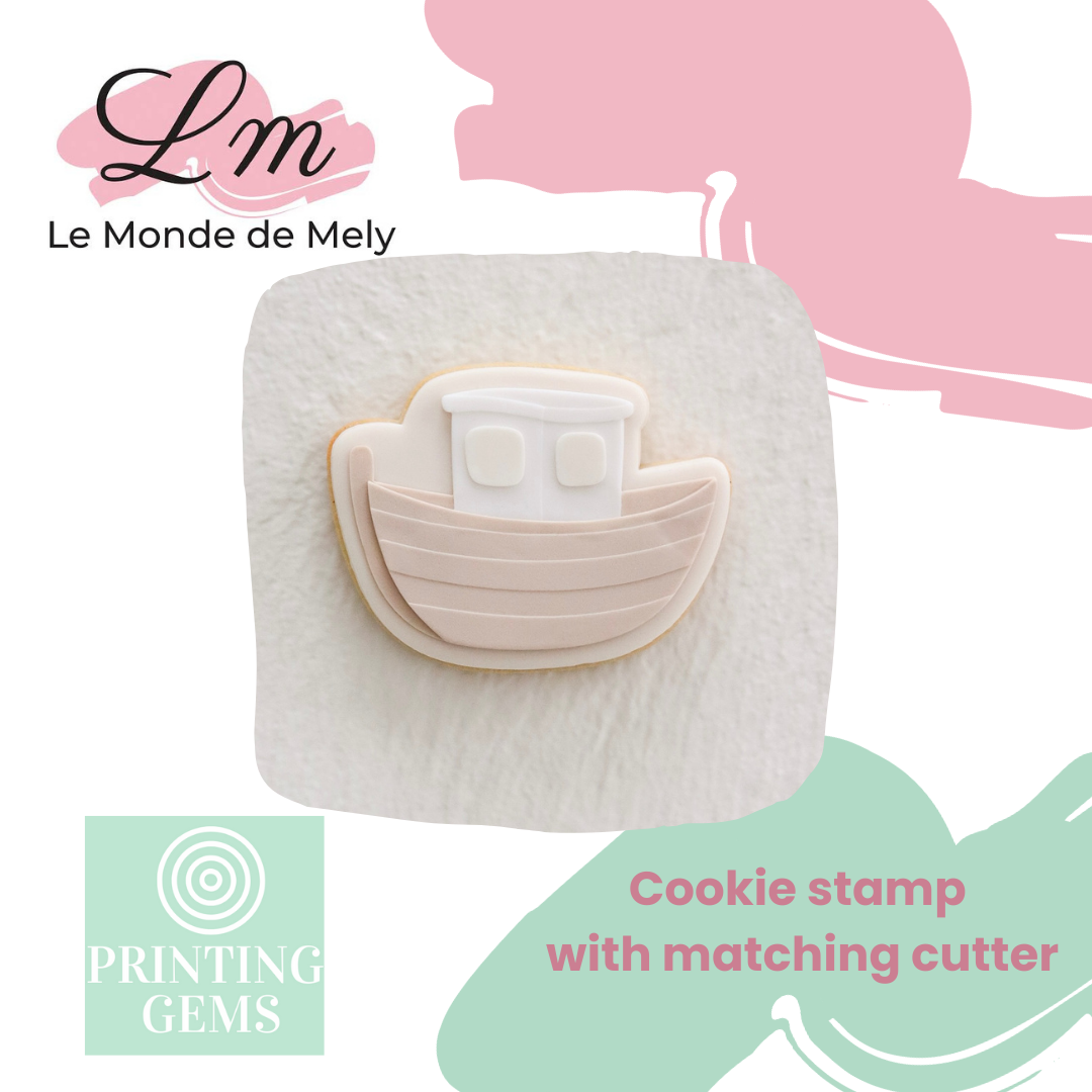 Sailor boat raised stamp by Le Monde De Mely