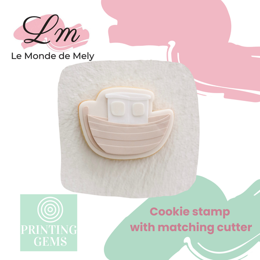 Sailor boat raised stamp by Le Monde De Mely