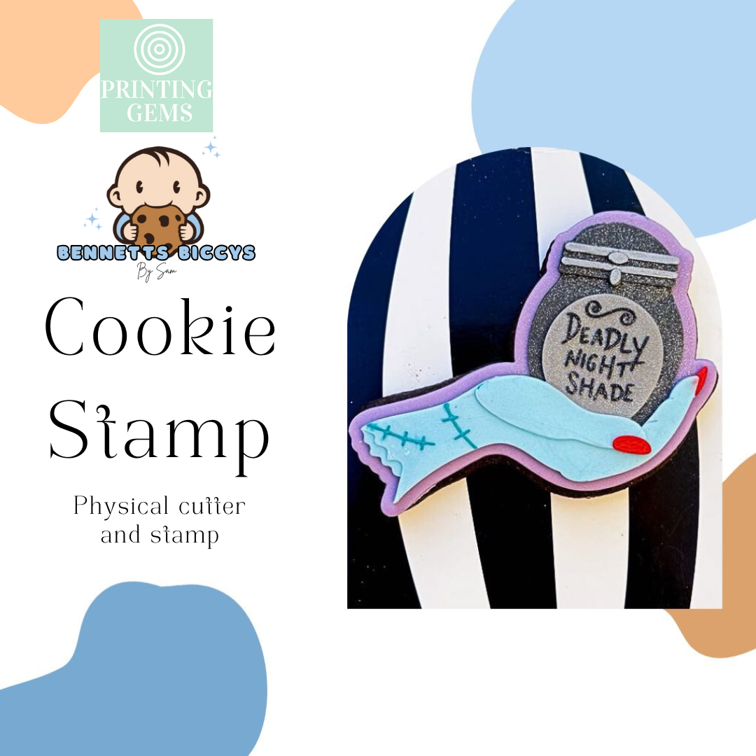 Christmas Nightmare Shade raised stamp by Bennets Biccys