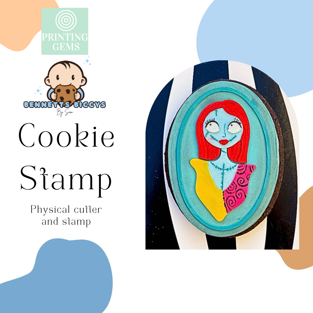 Christmas Nightmare girl raised stamp by Bennets Biccys