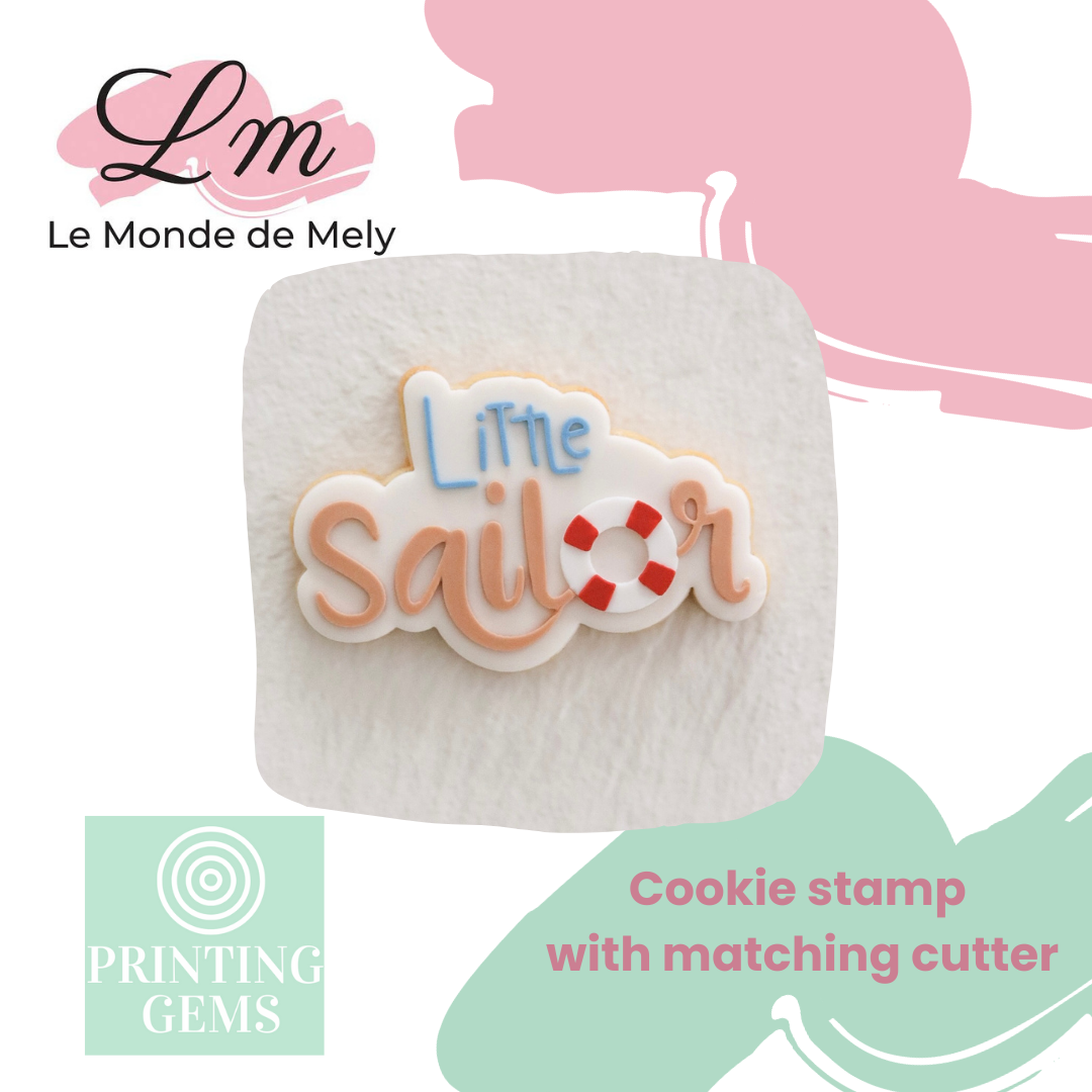 Little Sailor raised stamp by Le Monde De Mely