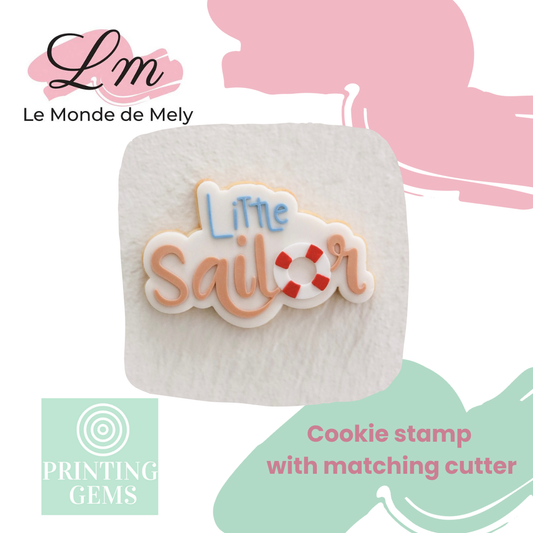 Little Sailor raised stamp by Le Monde De Mely