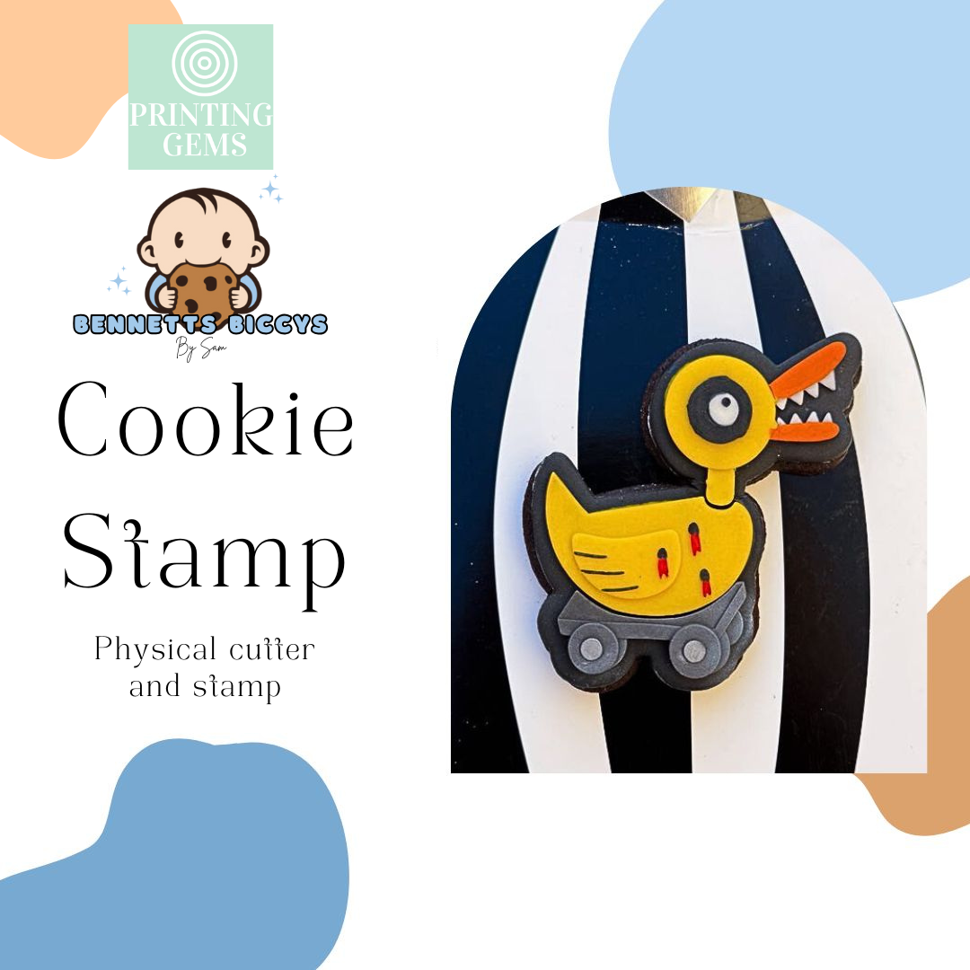 Christmas Nightmare duck raised stamp by Bennets Biccys