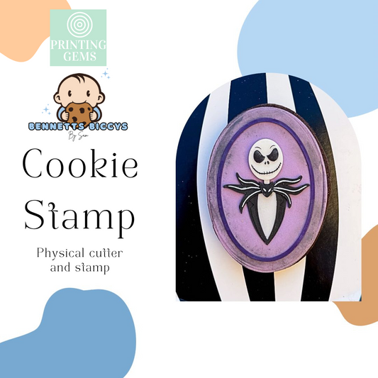 Christmas Nightmare man raised stamp by Bennets Biccys