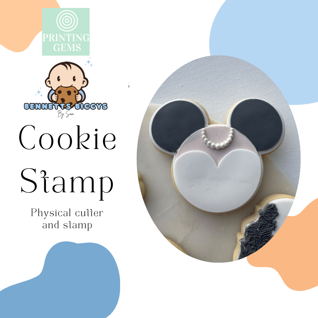 Mouse pearls raised stamp by Bennets Biccys