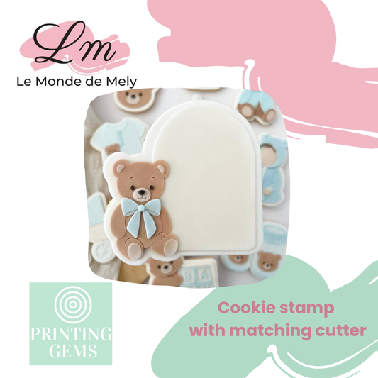 Baby Bear Arch raised stamp by Le Monde De Mely
