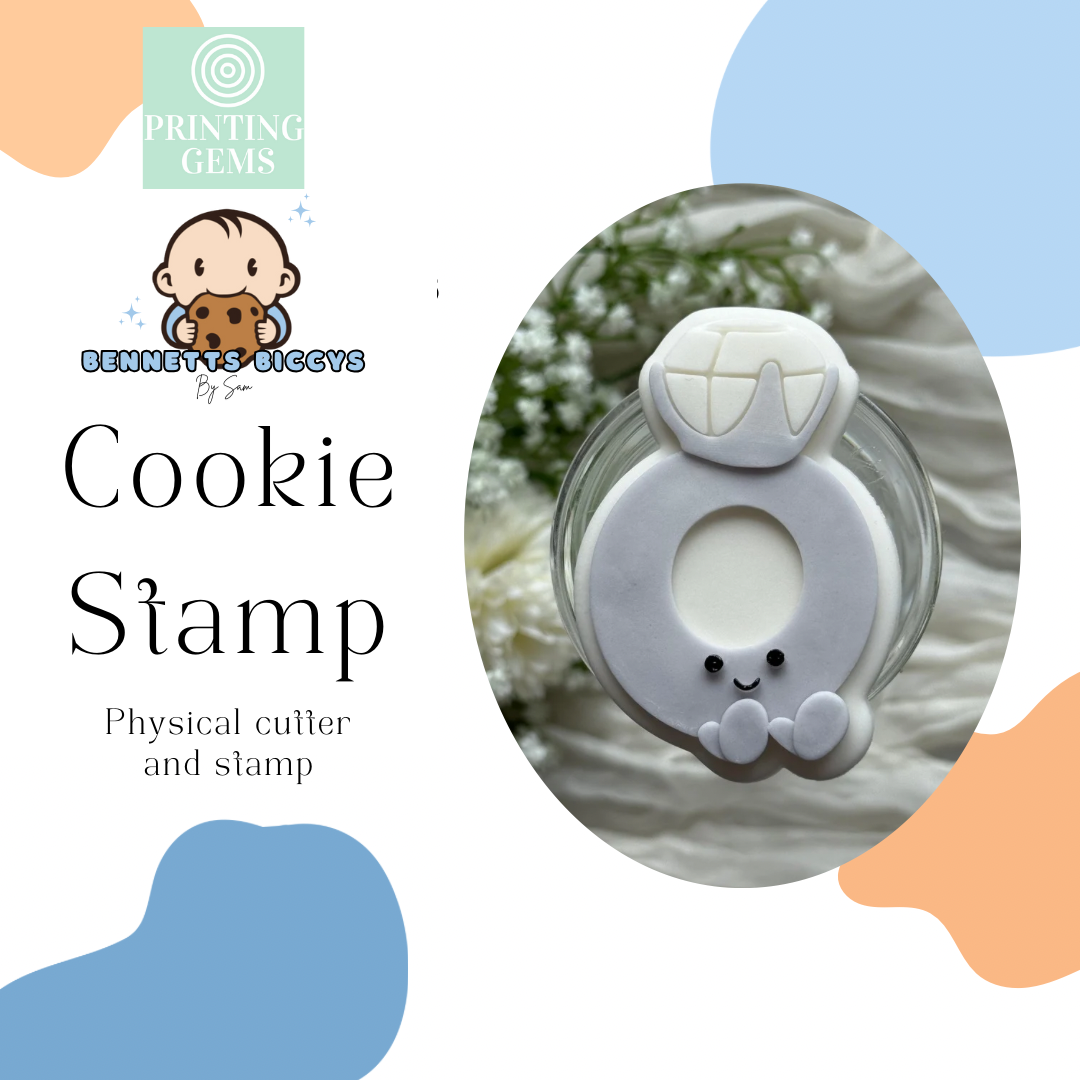 Cute Diamond Ring raised stamp by Bennets Biccys
