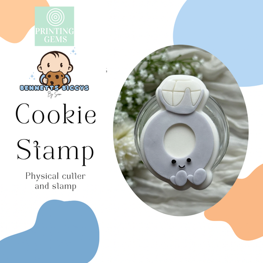 Cute Diamond Ring raised stamp by Bennets Biccys