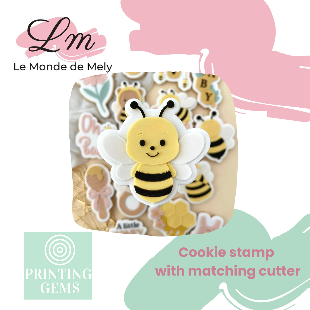 Baby Bee raised stamp by Le Monde De Mely