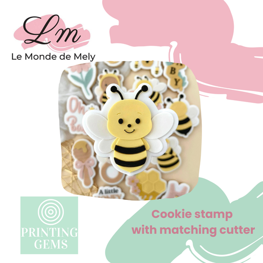 Baby Bee raised stamp by Le Monde De Mely