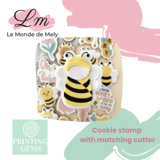 Baby Bee Wrap raised stamp by Le Monde De Mely
