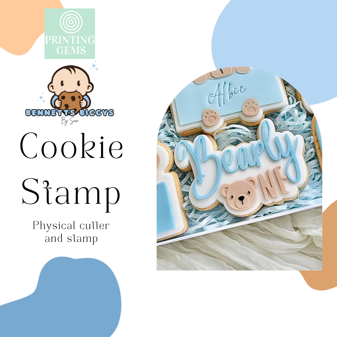 Bearly one raised stamp by Bennets Biccys