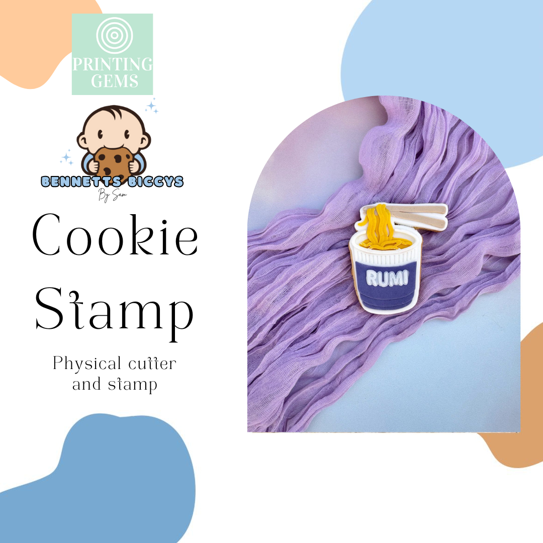 Ramen Noodles raised stamp by Bennets Biccys