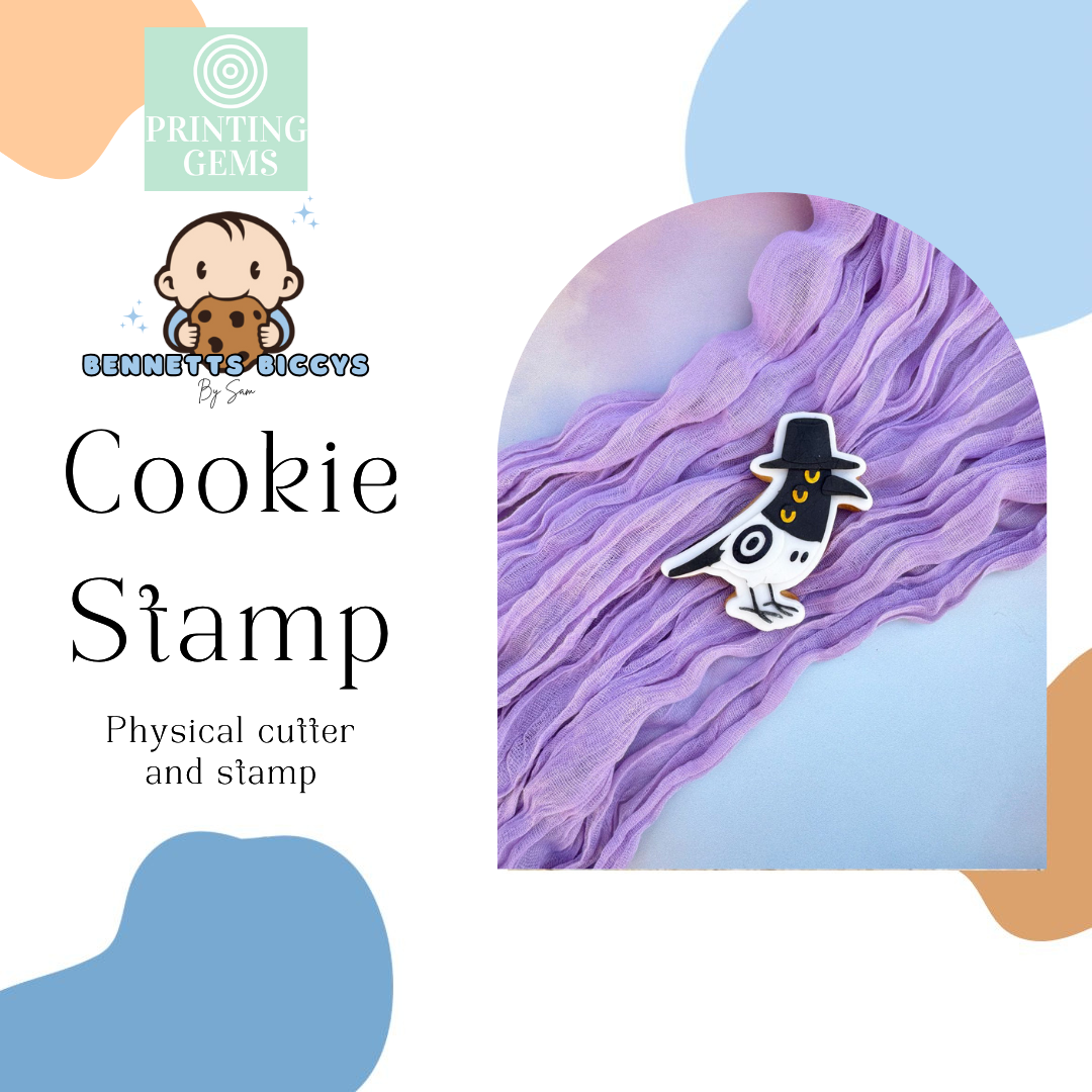 Girl Band three eyes raised stamp by Bennets Biccys