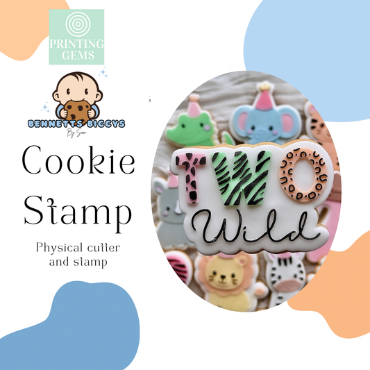 Two wild raised stamp by Bennets Biccys