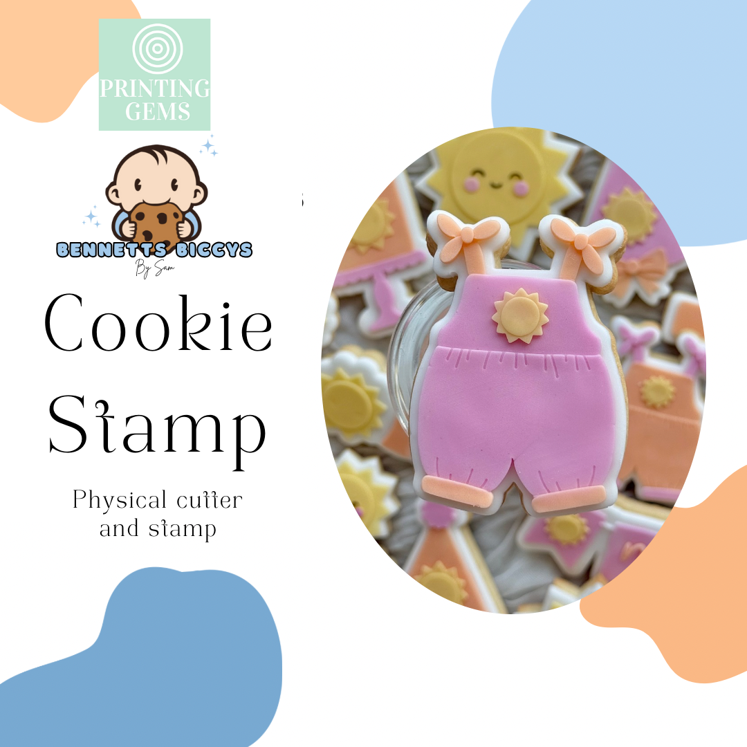 Sunshine overalls raised stamp by Bennets Biccys