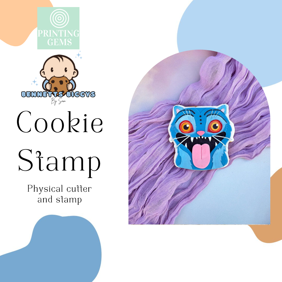 Girl Band cat raised stamp by Bennets Biccys