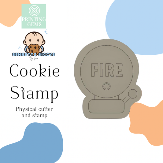 Fire alarm raised stamp by Bennets Biccys