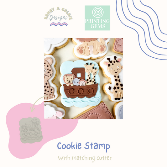 Ark raised stamp by Honey & Goldie