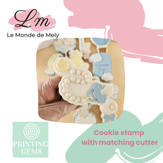 Cloud baby dummy raised stamp by Le Monde De Mely