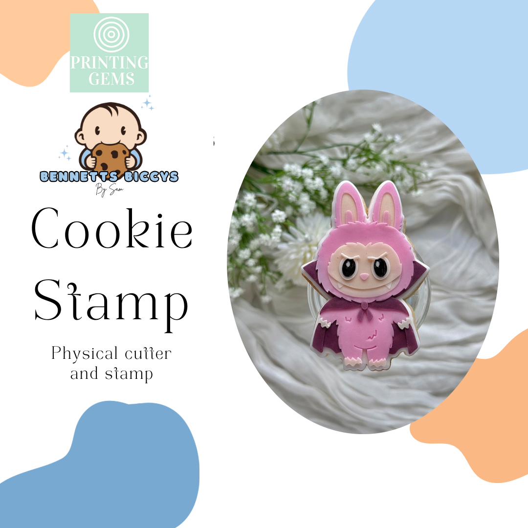 Ugly doll vampire raised stamp by Bennets Biccys
