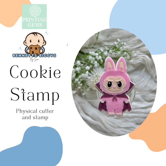 Ugly doll vampire raised stamp by Bennets Biccys