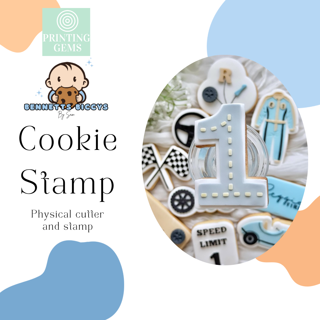 Number 1 Road raised stamp by Bennets Biccys