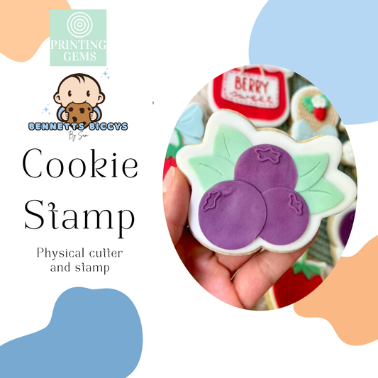 Berries raised stamp by Bennets Biccys