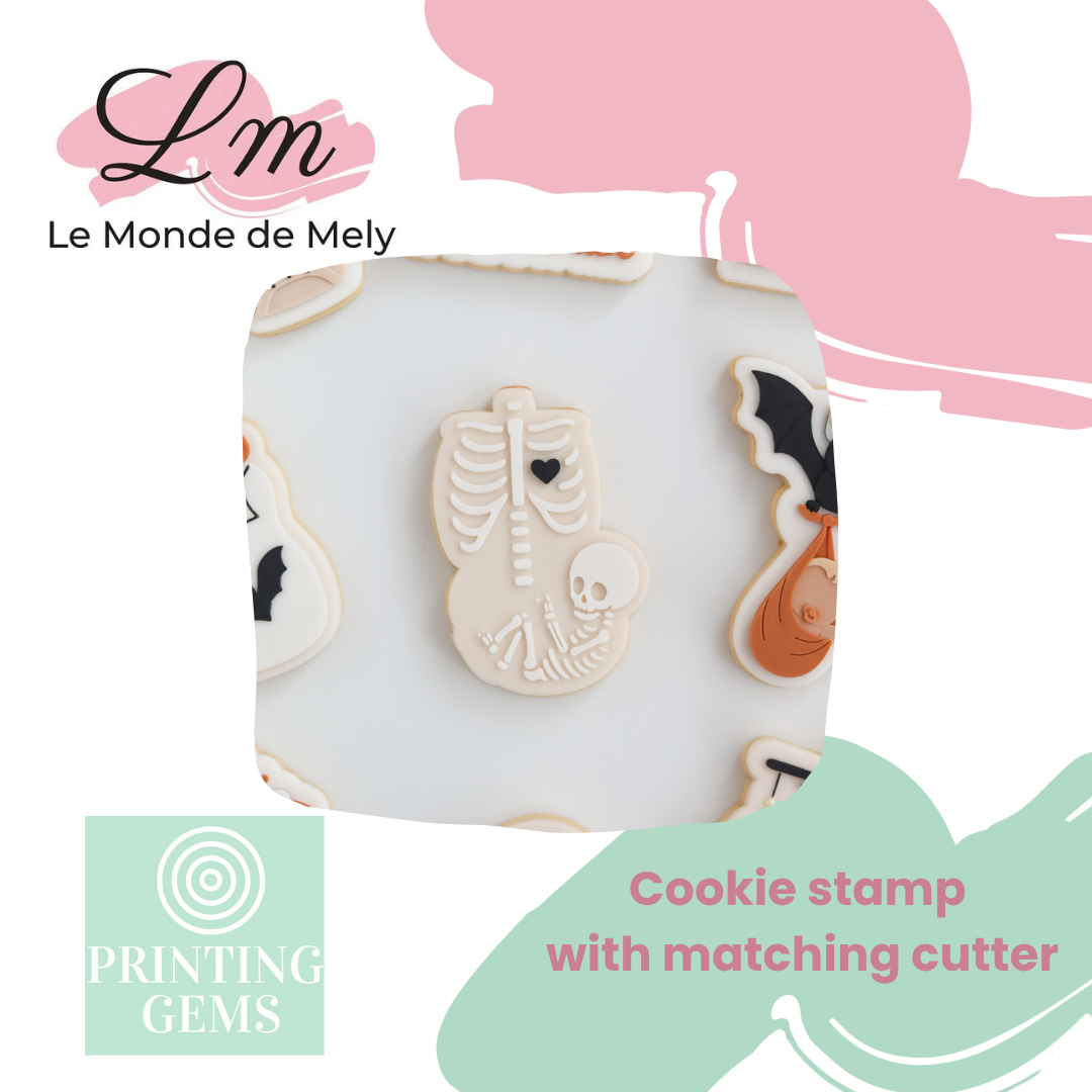 Halloween Baby Shower raised stamp by Le Monde De Mely