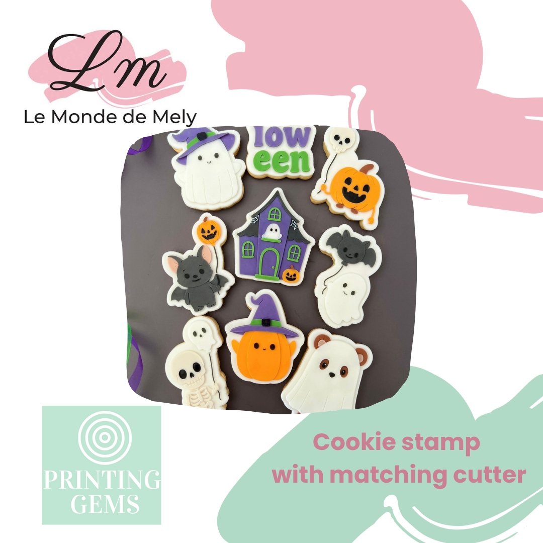 Halloween Classic Set raised stamp by Le Monde De Mely