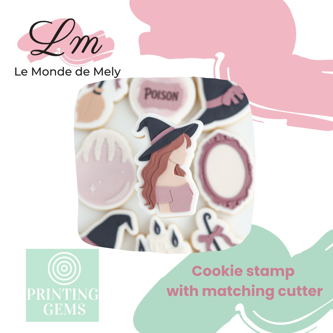 Halloween Witch Set raised stamp by Le Monde De Mely