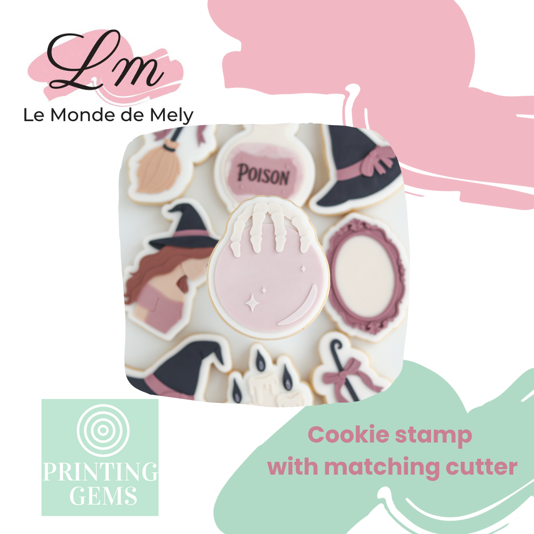 Halloween Witch Set raised stamp by Le Monde De Mely