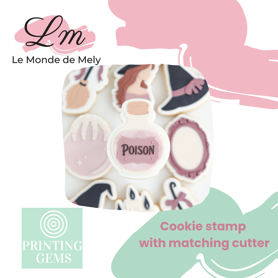 Halloween Witch Set raised stamp by Le Monde De Mely