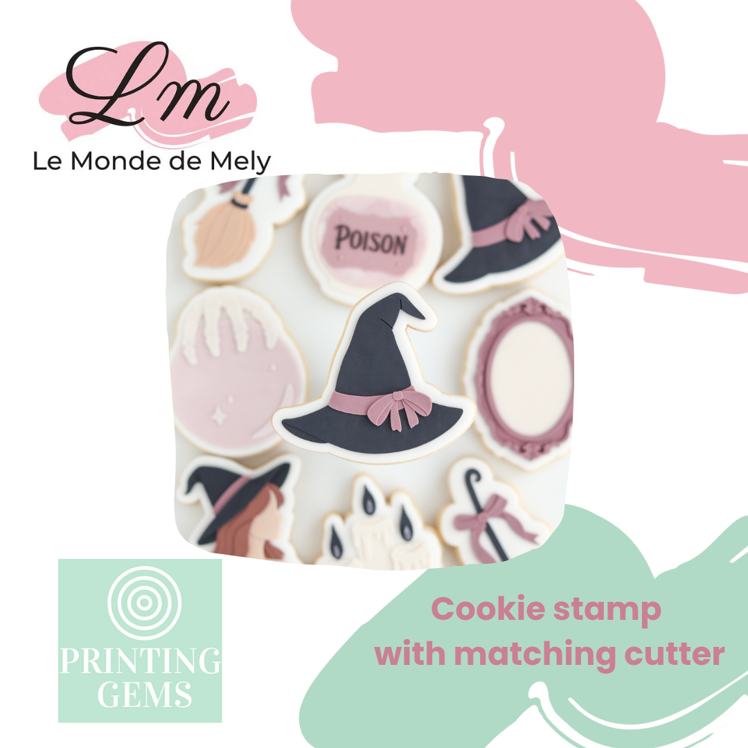Halloween Witch Set raised stamp by Le Monde De Mely