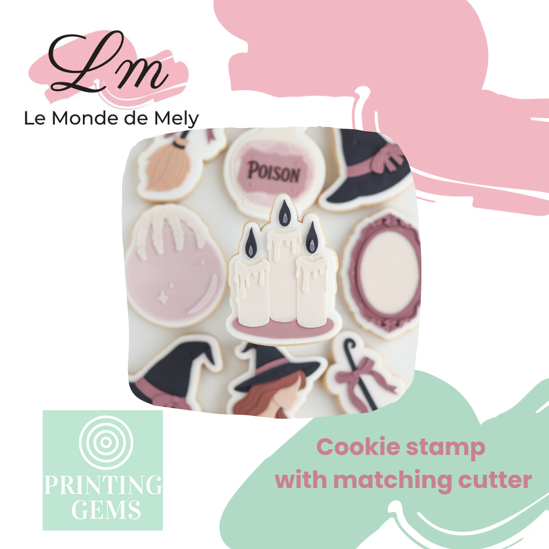 Halloween Witch Set raised stamp by Le Monde De Mely