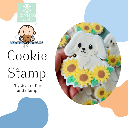 Rabbit raised stamp by Bennets Biccys