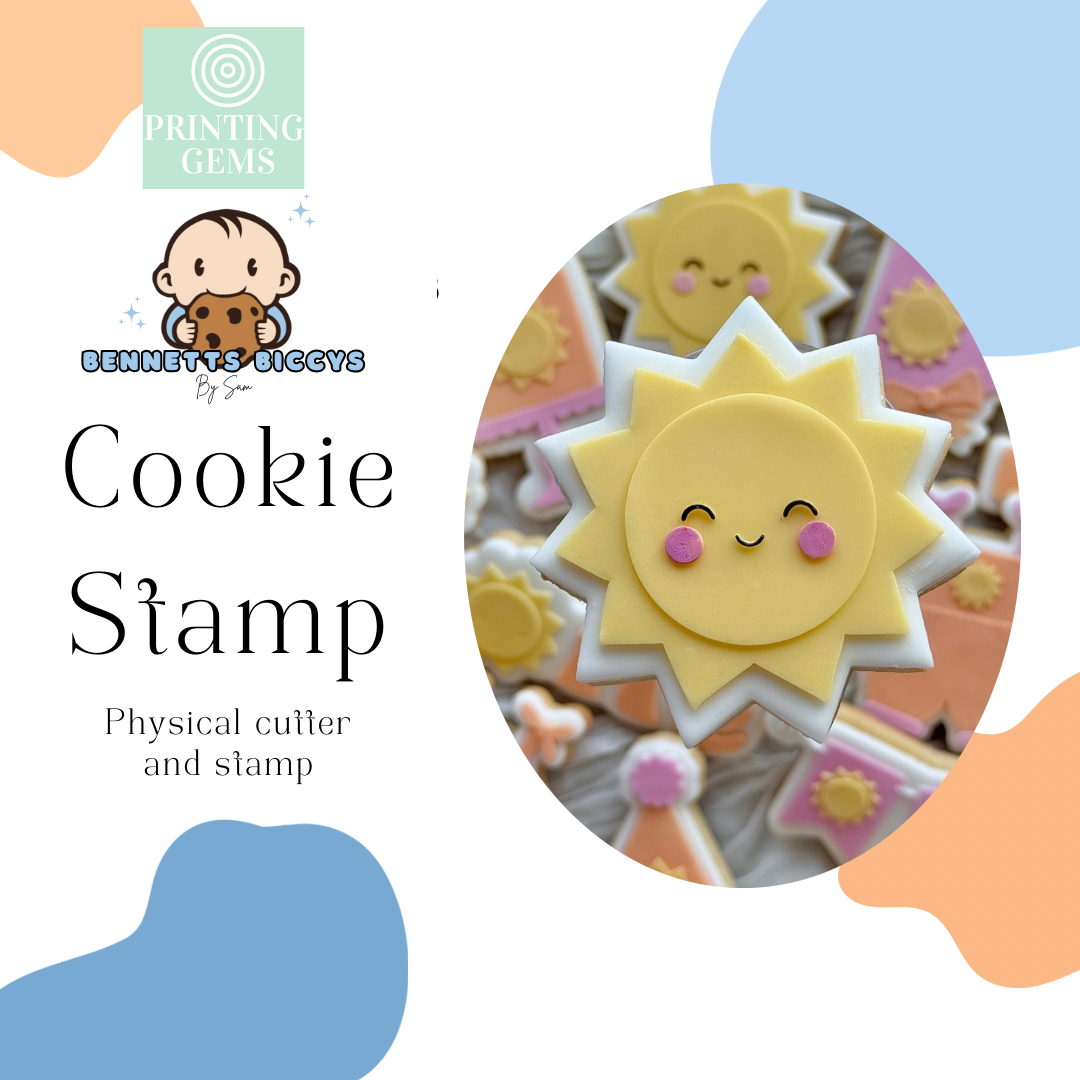 Smiling Sun raised stamp by Bennets Biccys