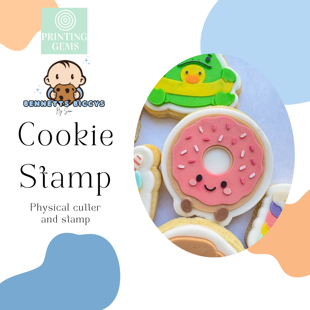 Cute donut raised stamp by Bennets Biccys