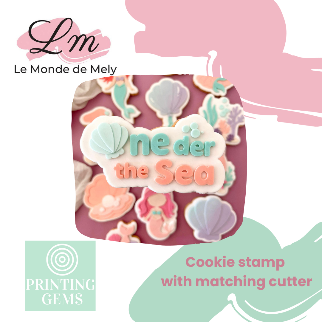 Mermaid raised stamp by Le Monde De Mely