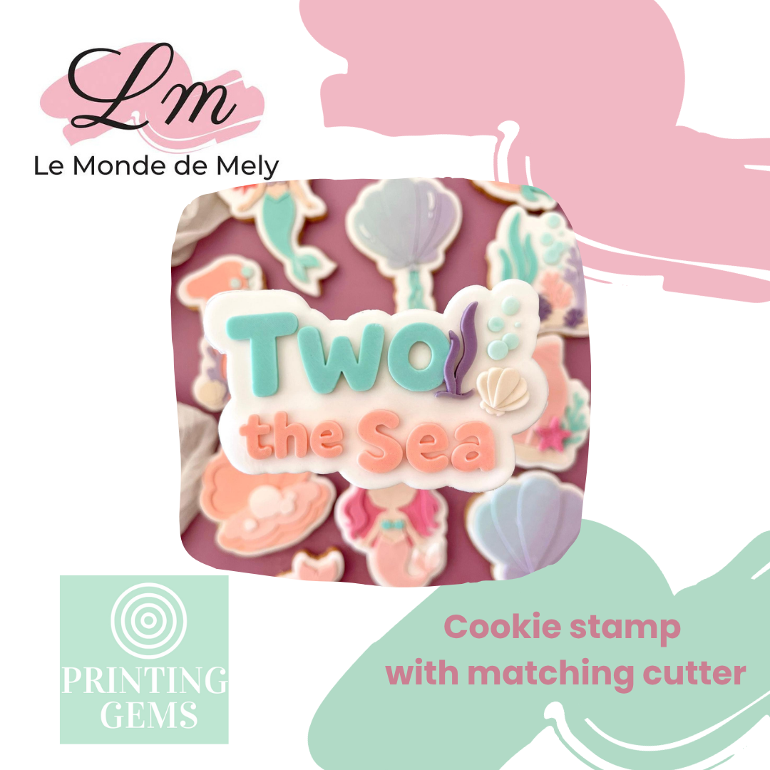 Mermaid raised stamp by Le Monde De Mely