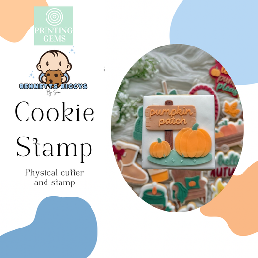 Pumpkin patch raised stamp by Bennets Biccys