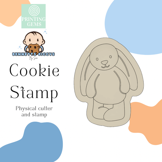 Dog Floppy soft toy raised stamp by Bennets Biccys