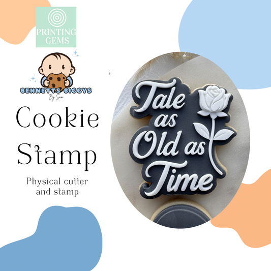 Tale as old as time raised stamp by Bennets Biccys