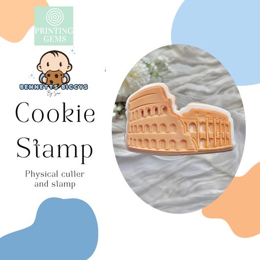 Colosseum raised stamp by Bennets Biccys