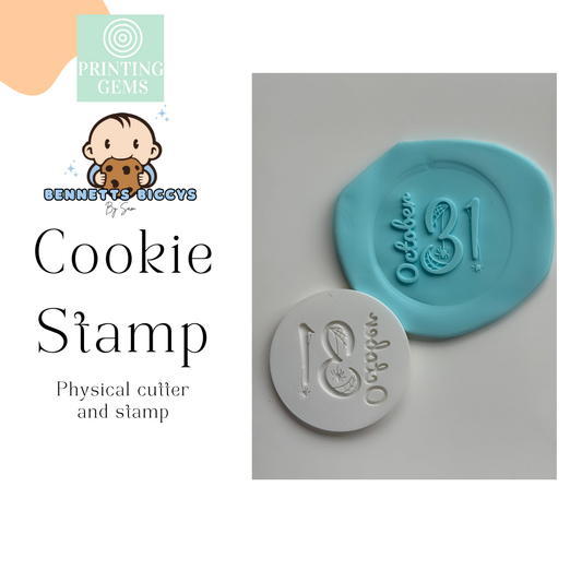 October 31 raised stamp by Bennets Biccys