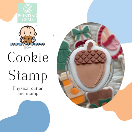 Acorn raised stamp by Bennets Biccys