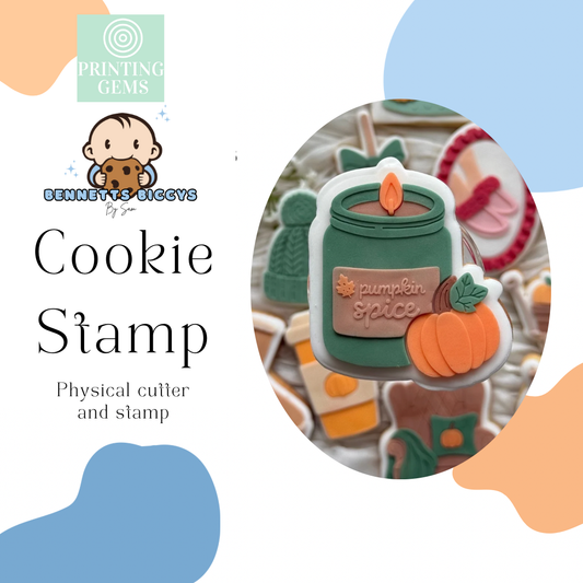 Pumpkin spice raised stamp by Bennets Biccys