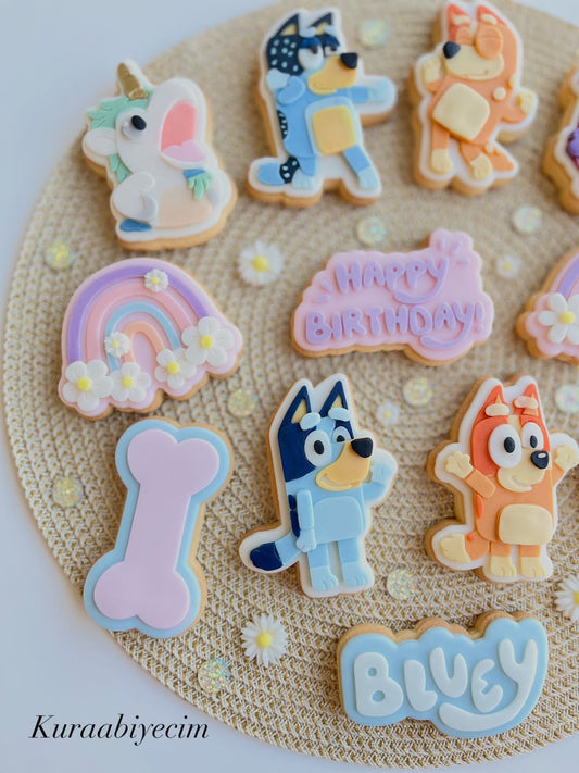 Blue Dog Family Set by Cookie Cutters TR