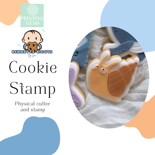 Snail raised stamp by Bennets Biccys