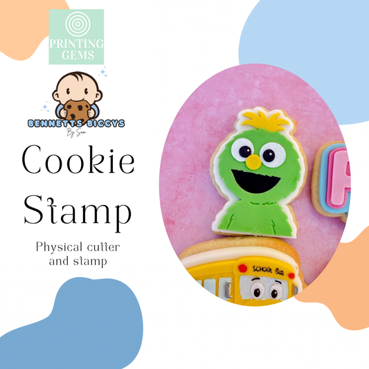 Rachel green puppet raised stamp by Bennets Biccys